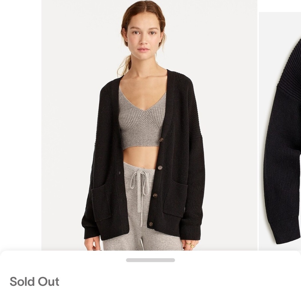 EUC J. Crew black cardigan, XS